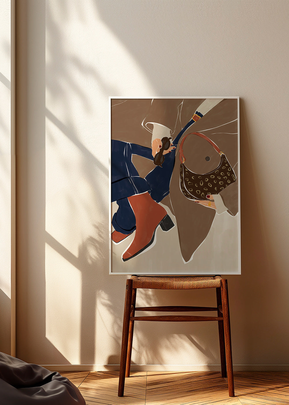 Modeillustration med väska och stövlar – Product1