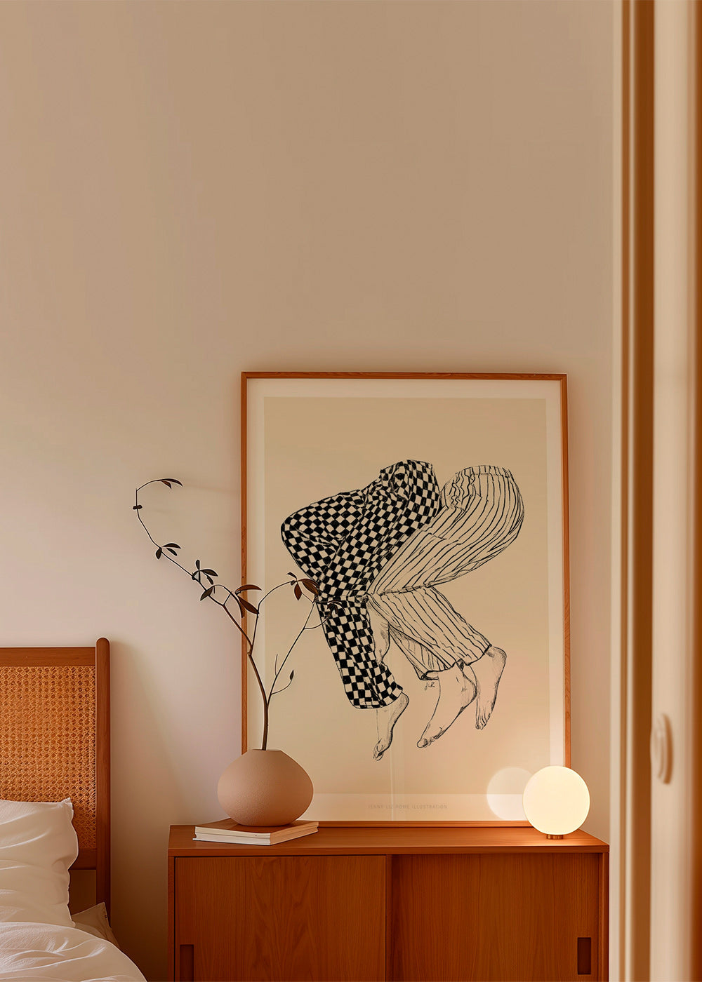 Illustration av sammanflätade ben – Product1