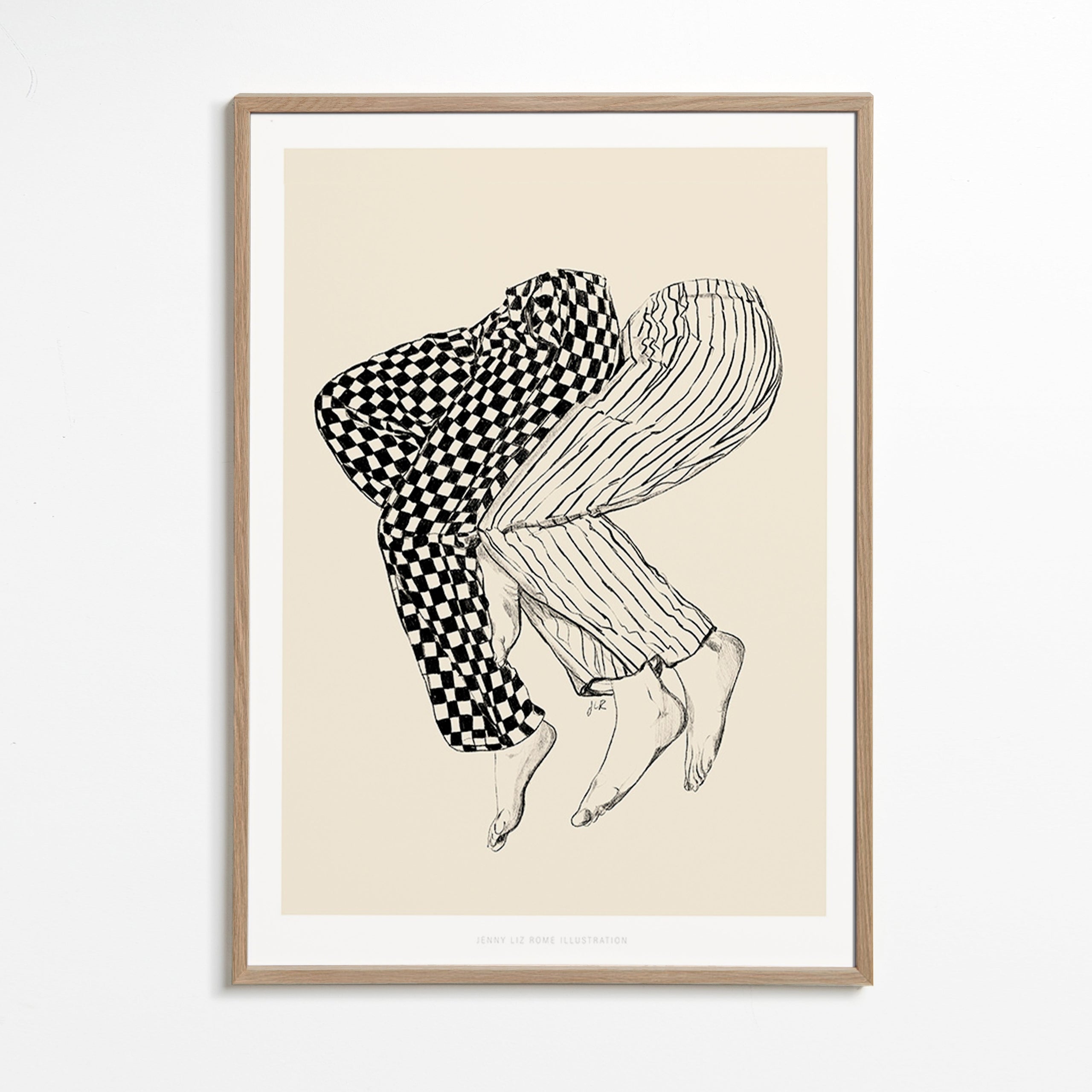 Illustration av sammanflätade ben – Oak Frame