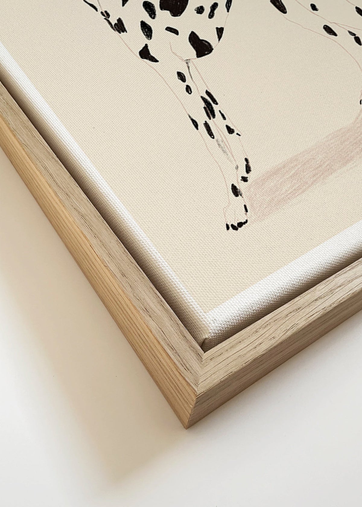 Dalmatiner konst i minimalistisk linje – Canvas detail
