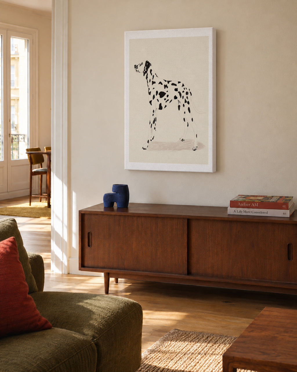 Pandc Dalmation - Unframed canvas in an interior