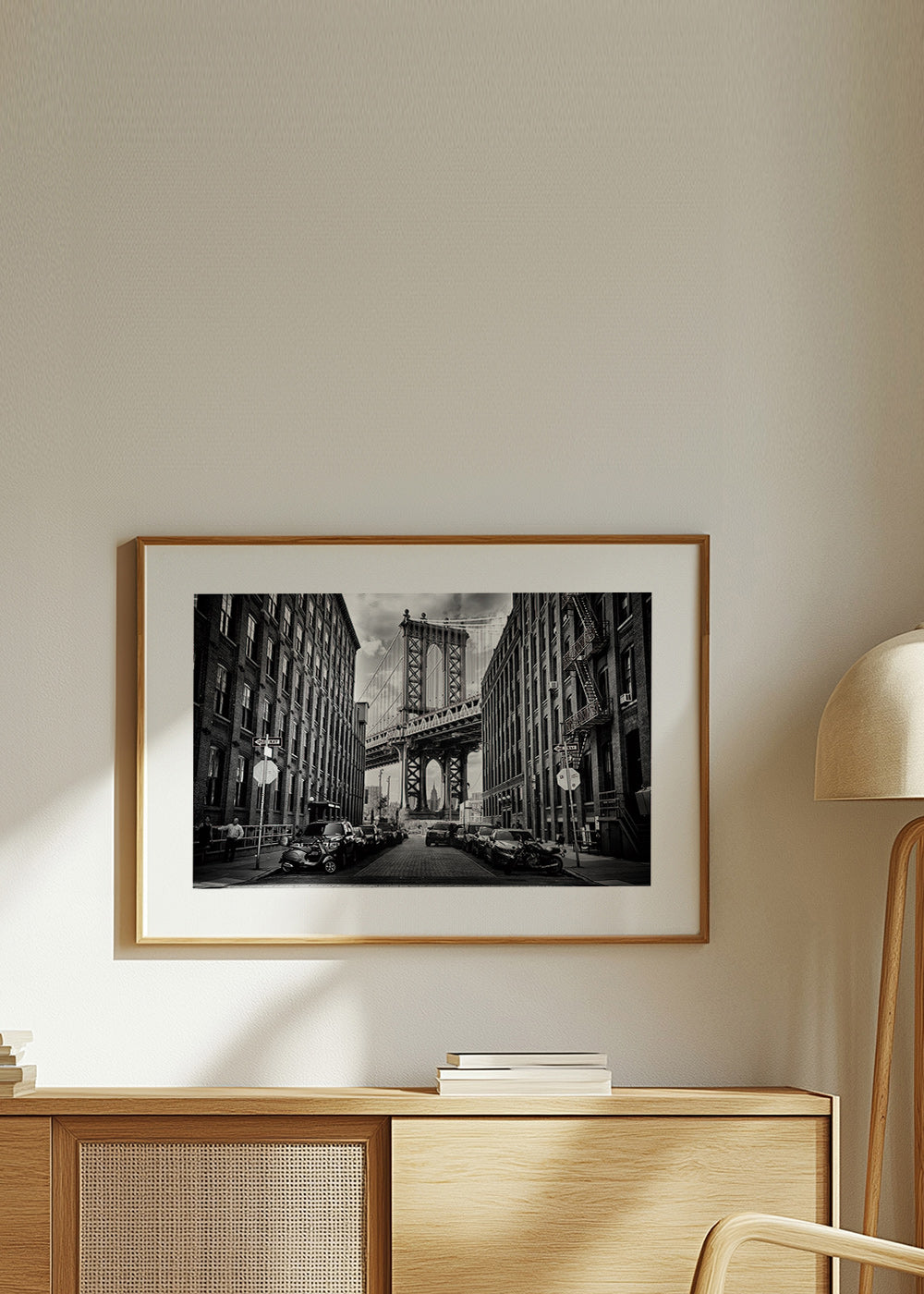 Kökskonst: Manhattan Bridge svartvit – Product1