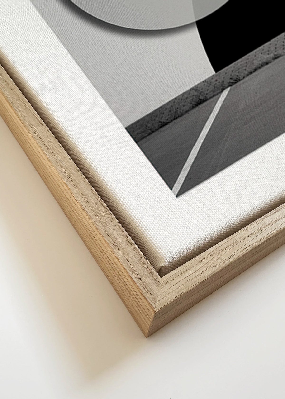 Fotografi Porsche 911 med geometriskt mural – Canvas detail