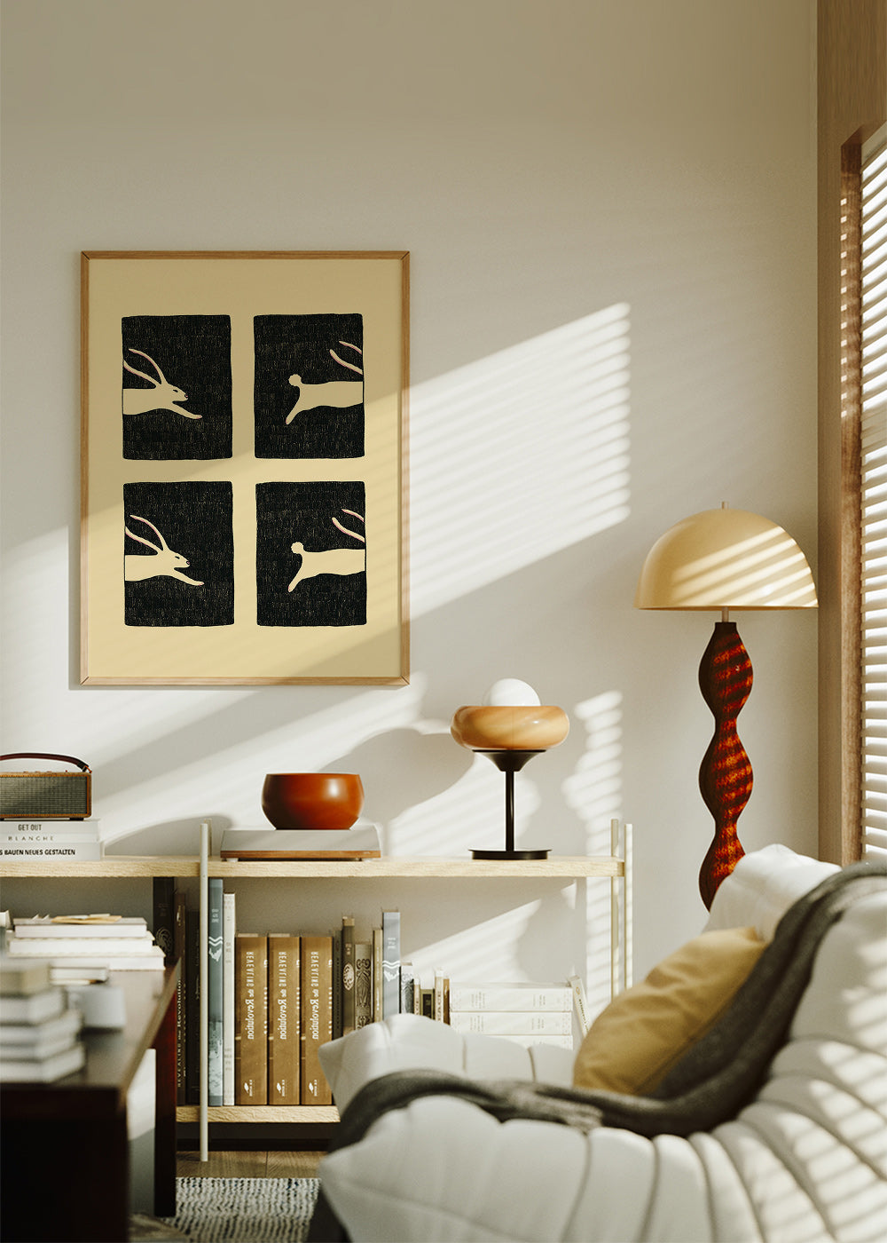 Tavla med kaniner i paneler – Product1