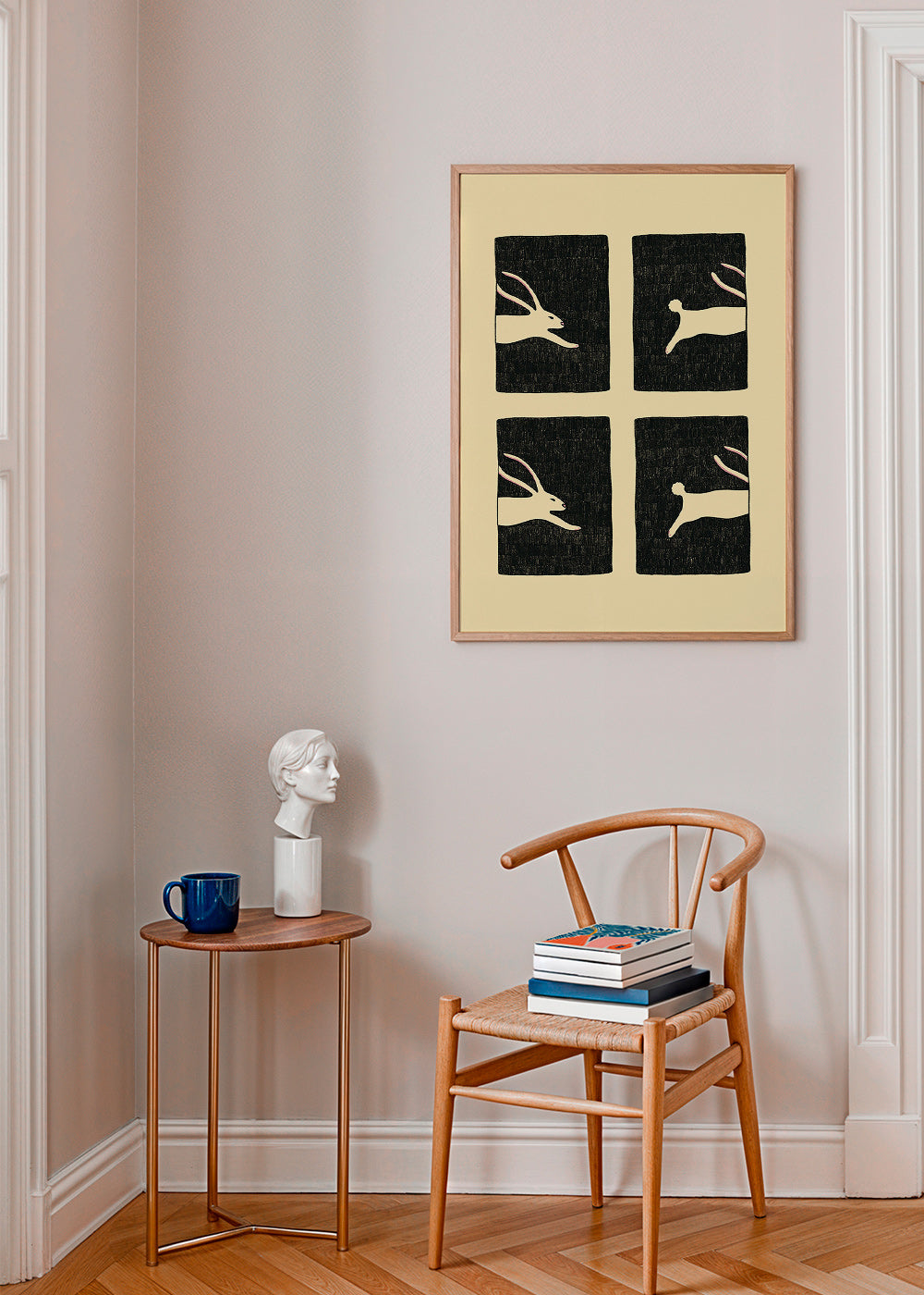 Tavla med kaniner i paneler – Product2