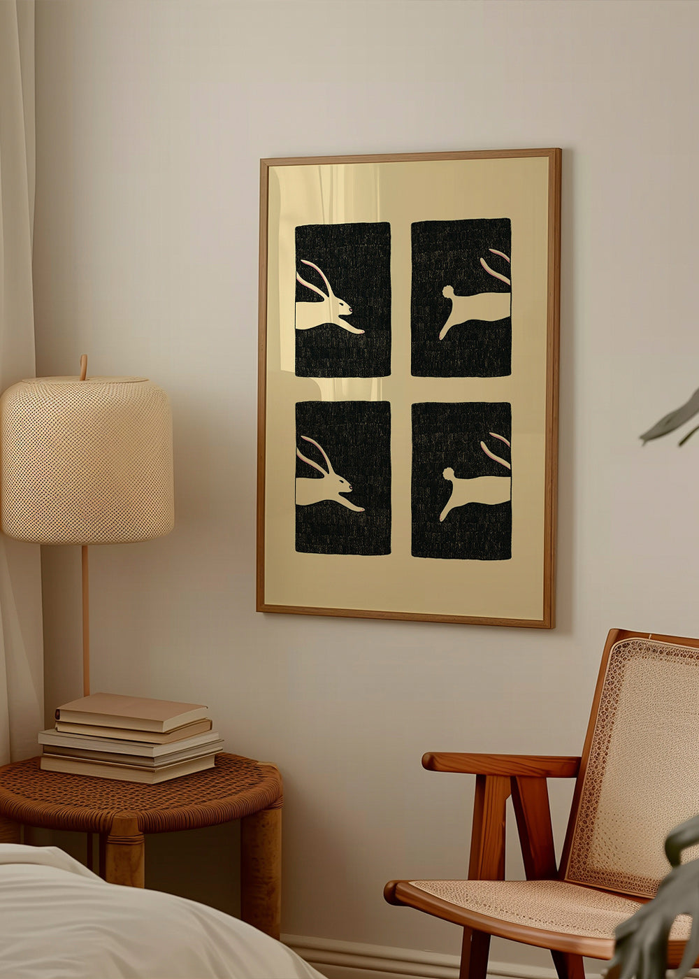 Tavla med kaniner i paneler – Product3