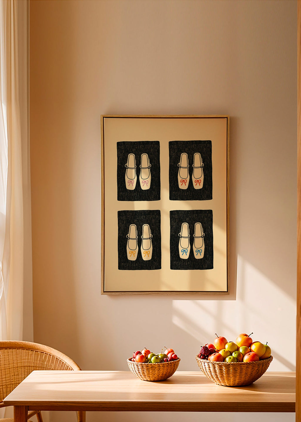 Illustration skor med rosetter – Canvas1