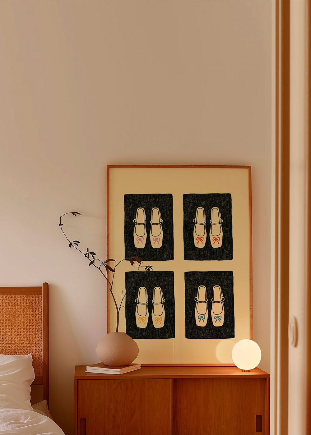 Illustration skor med rosetter – Product1