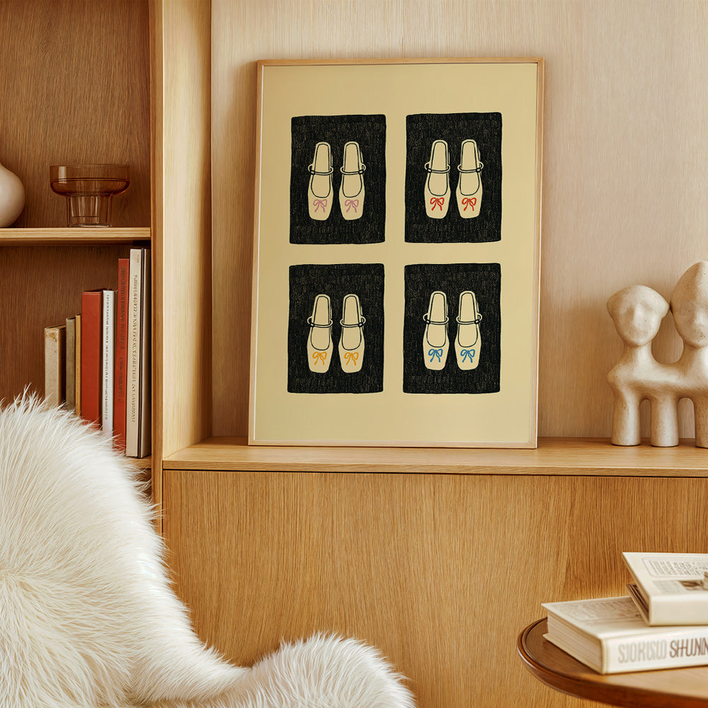 Illustration skor med rosetter – Product3