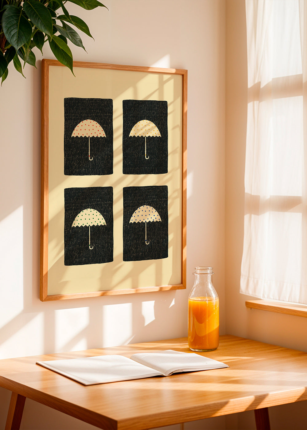 Illustration med upprepade paraplyer – Product2