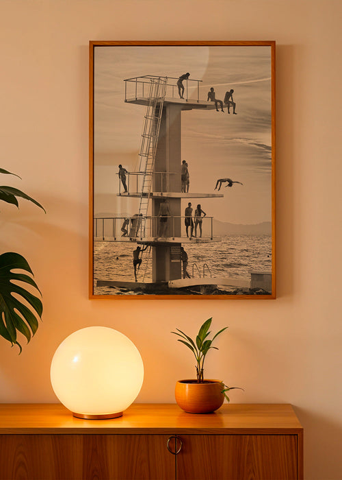 Fotografi av hopptorn vid kusten – Product1