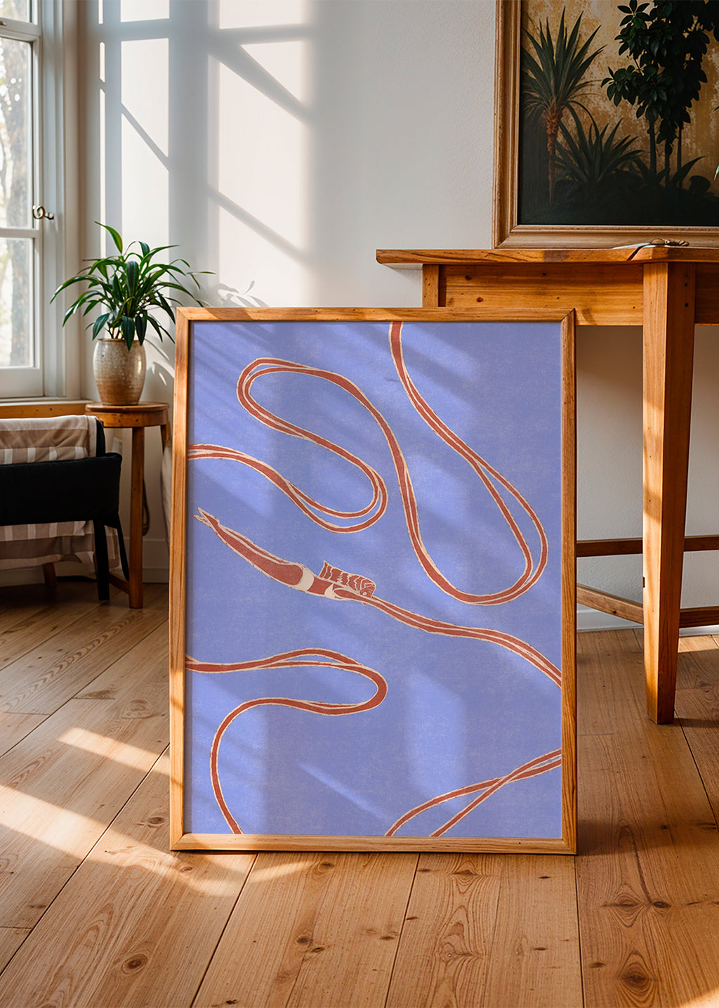 Illustration: simmare med flytande band – Product1