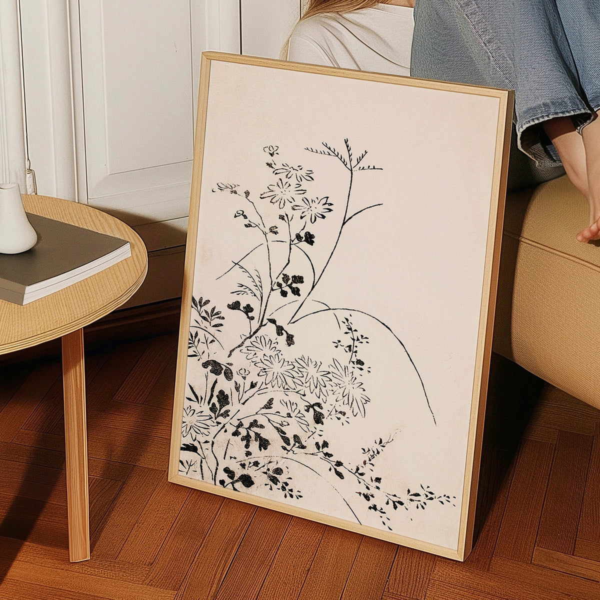 Botaniskt bläcktryck i japansk minimalism – Product1