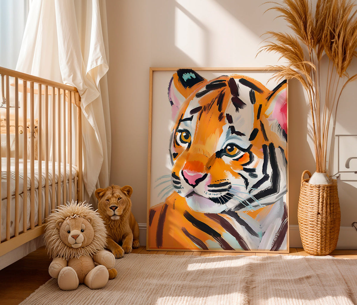 Konst tiger illustration porträtt – Product1