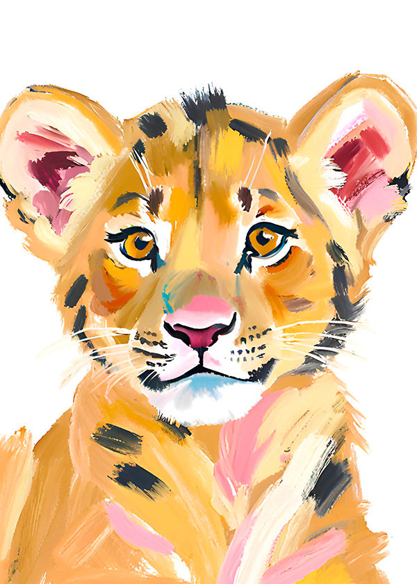 Konst tigerunge illustration