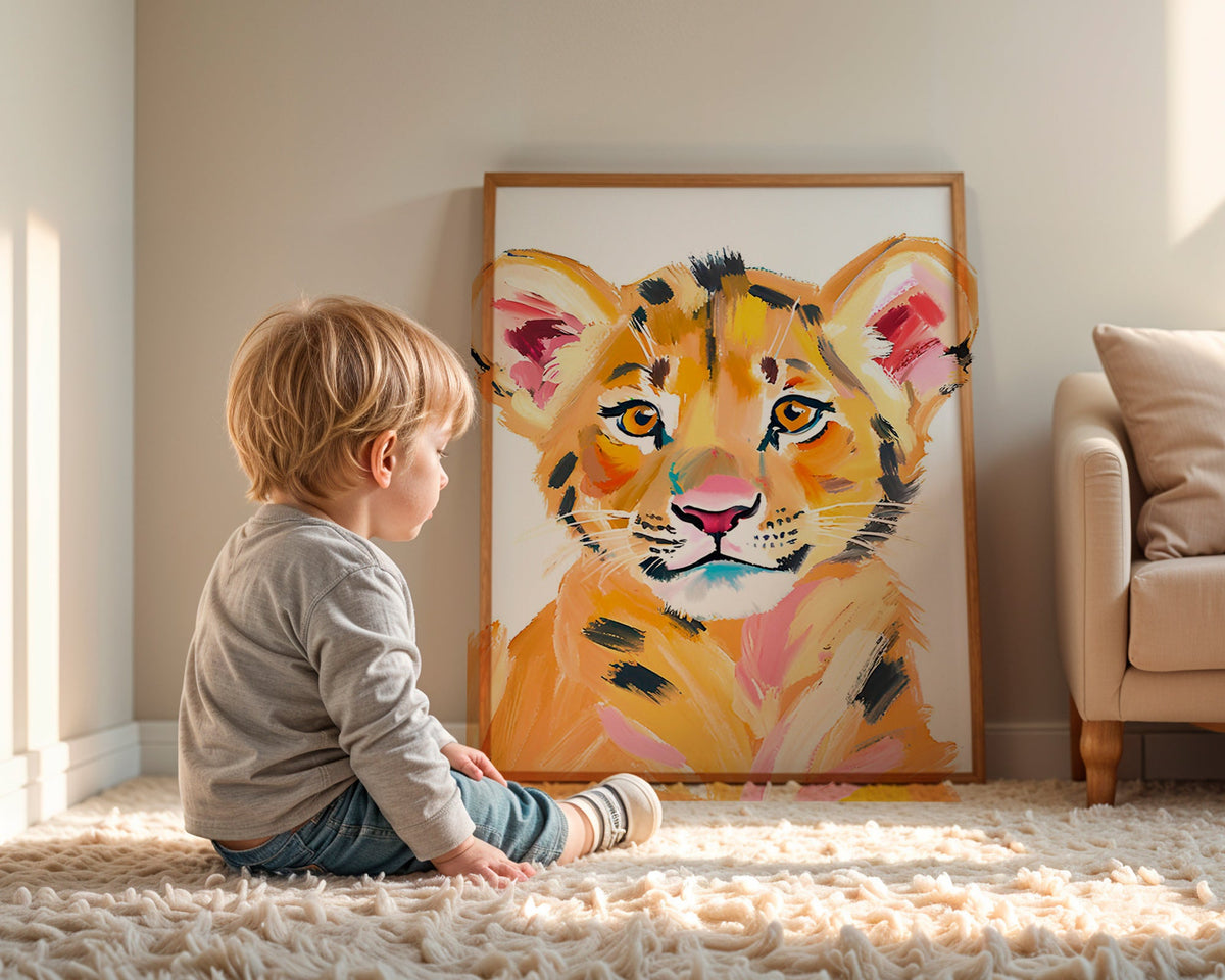 Konst tigerunge illustration – Product1