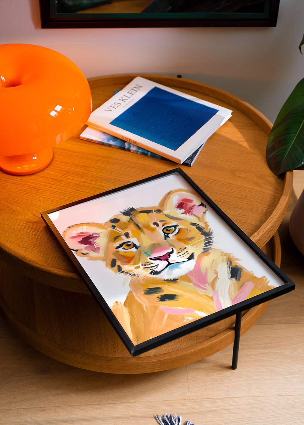 Tigerbaby - Framed poster in an interior