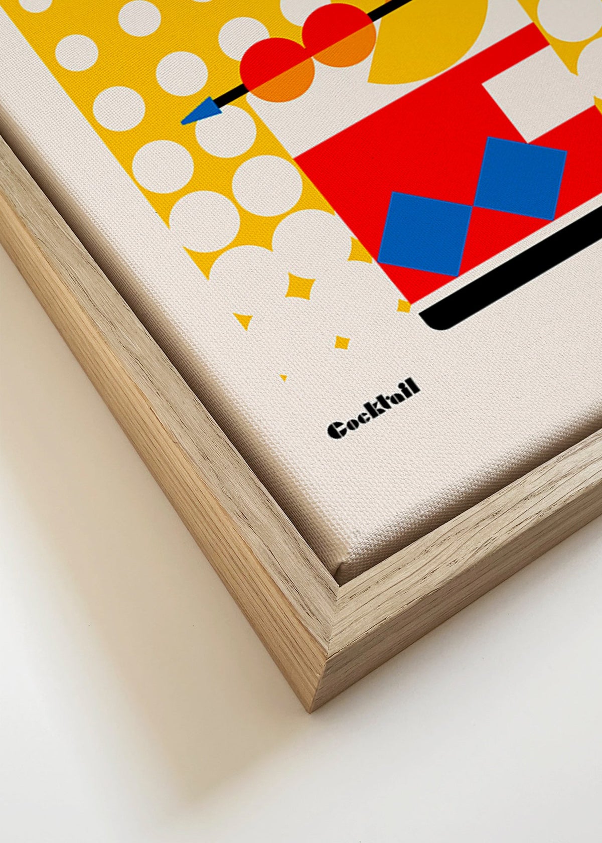 Kökskonst Old Fashioned i Bauhaus-stil – Canvas detail