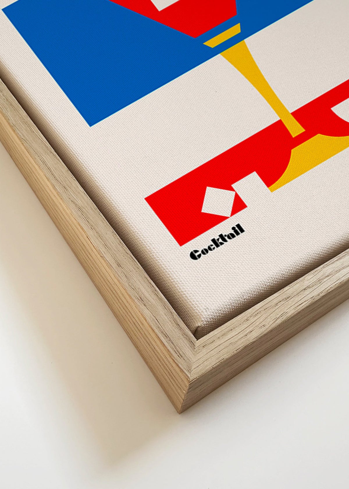 Kökskonst Cosmopolitan geometrisk – Canvas detail