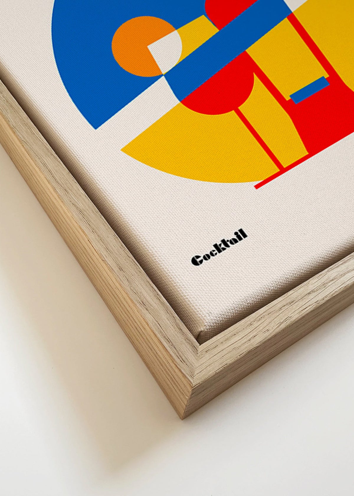 Kökskonst Aperol Spritz geometrisk – Canvas detail
