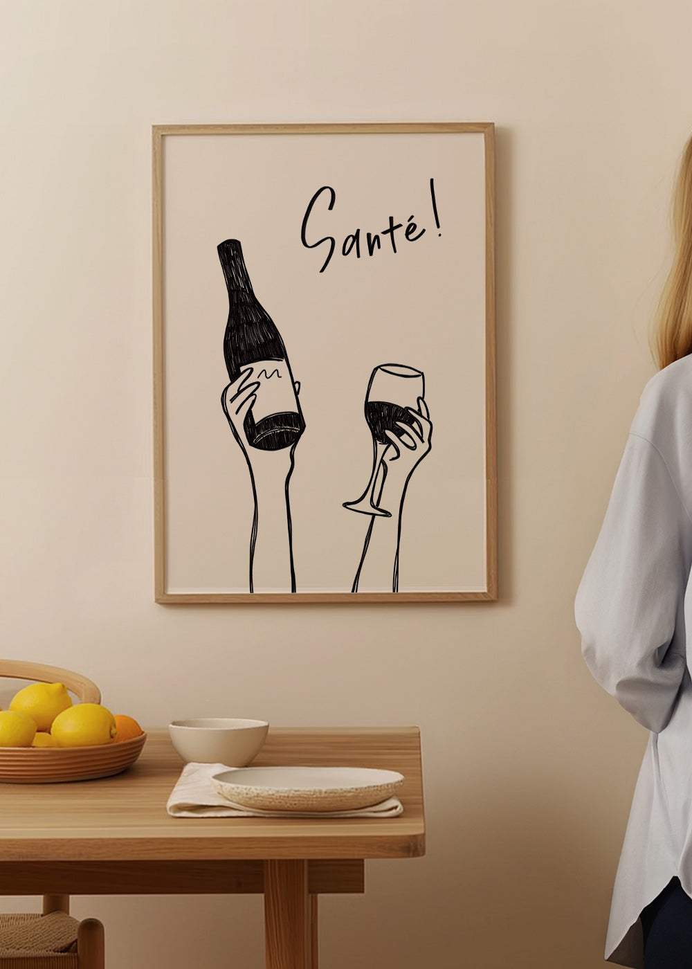 Kökskonst med vinflaska och glas – Product1