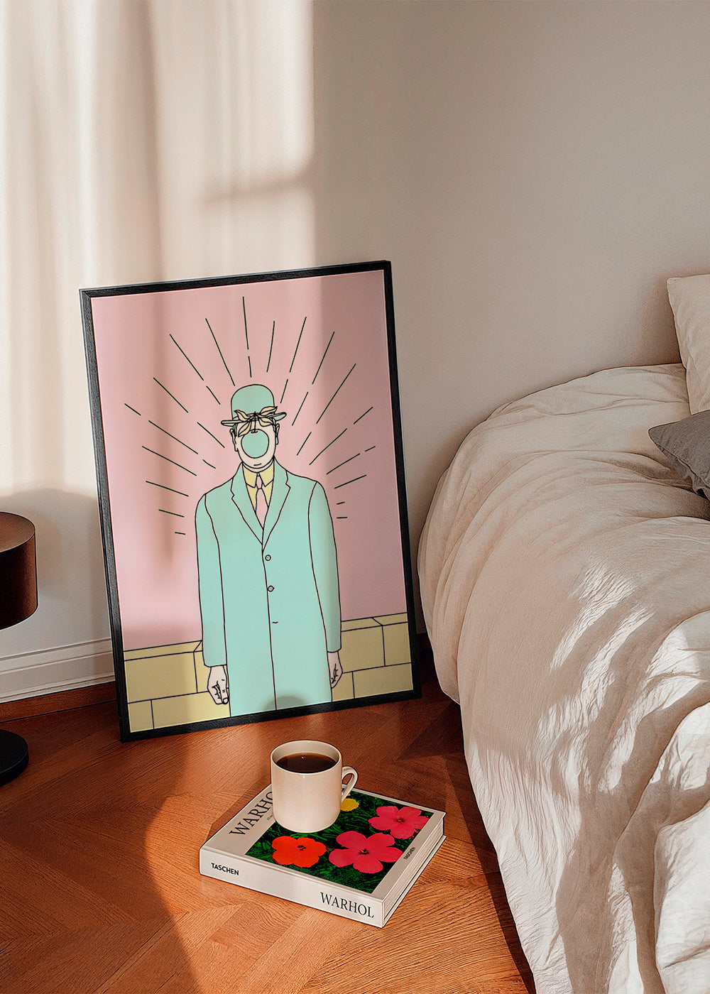 Surreal illustration av man med äpple – Product2
