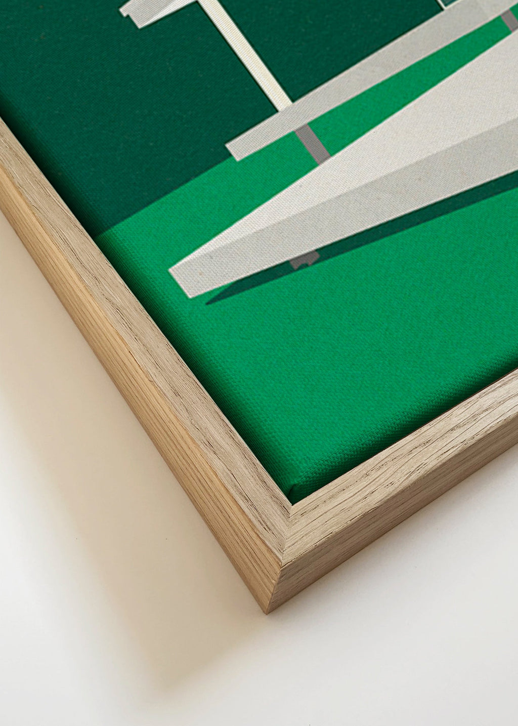 Arkitektonisk illustration av modernt minimalistiskt hus – Canvas detail