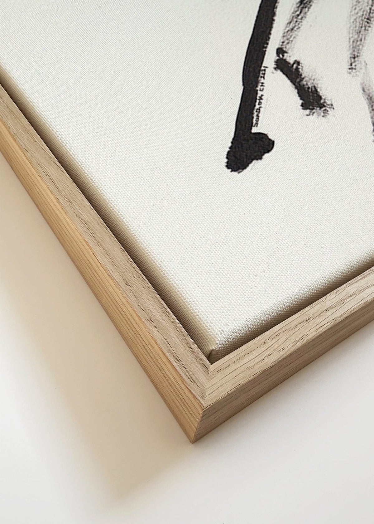 Bläckhästar konstverk – Canvas detail
