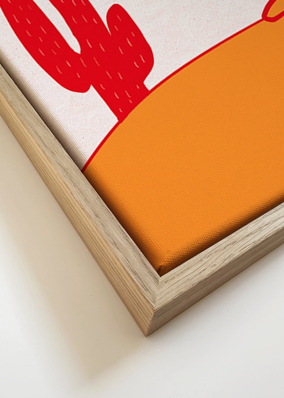 Poster cowgirl vilar på röd häst – Canvas detail