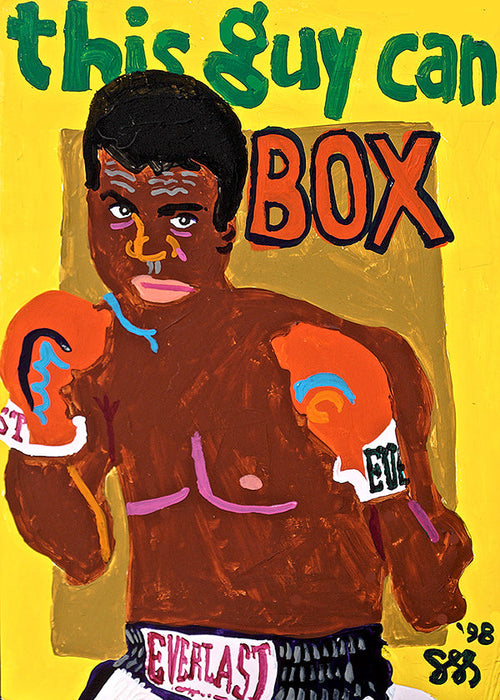 Sportkonst boxare illustration