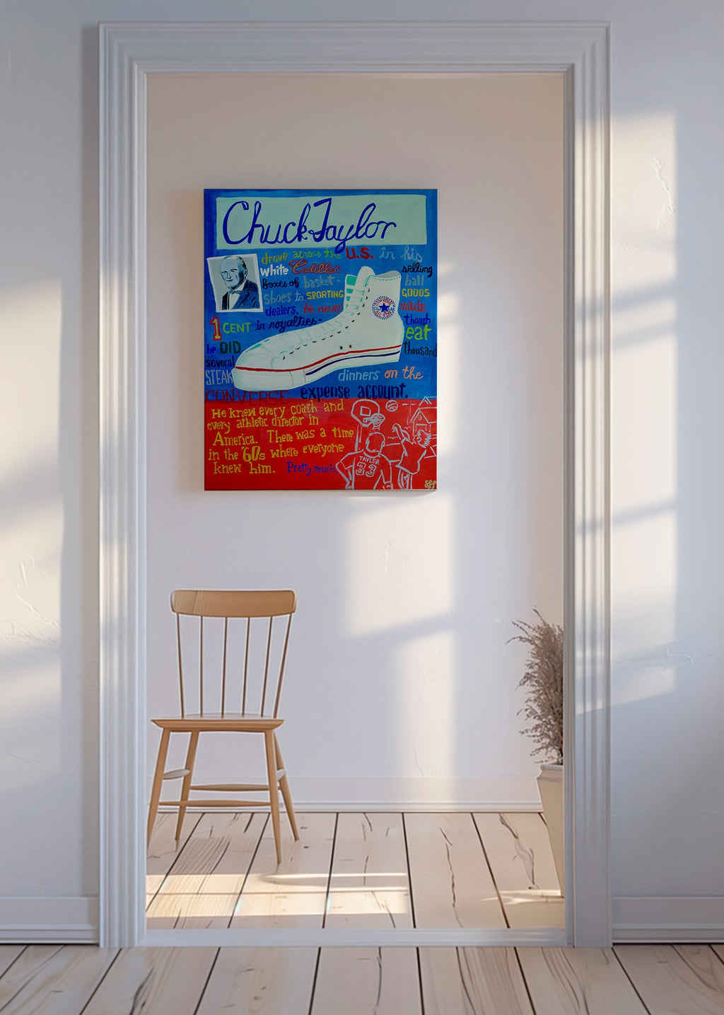Sportkonst Chuck Taylor sneaker poster – Canvas
