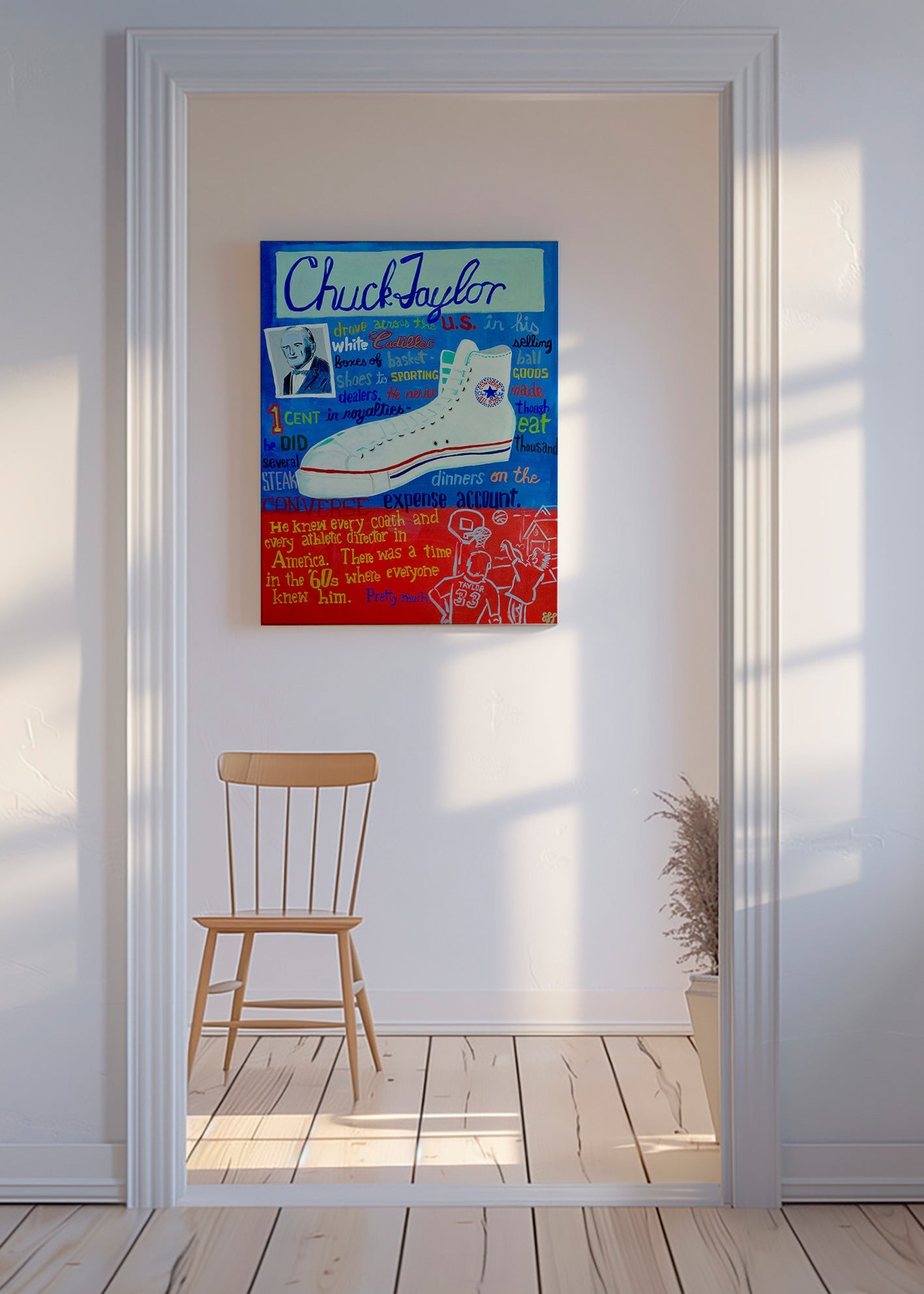 Sportkonst Chuck Taylor sneaker poster – Canvas