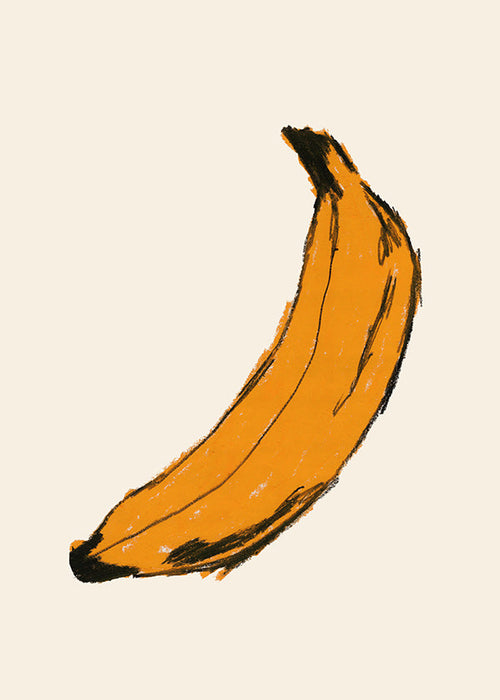 Kökskonst banan illustration