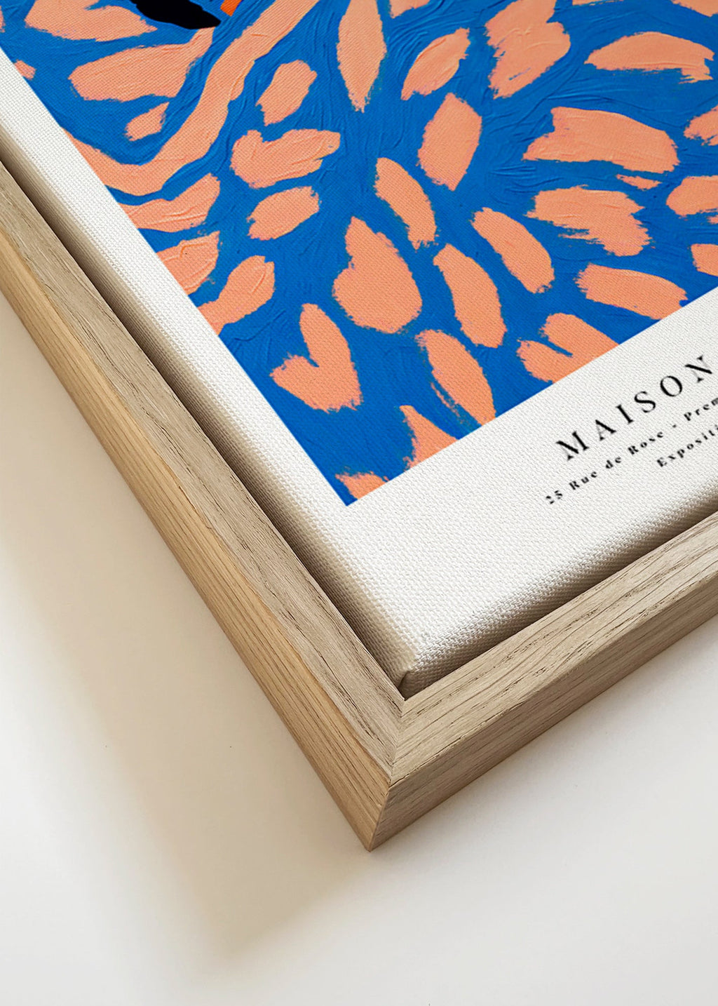 Figurativ illustration kvinna insvept – Canvas detail