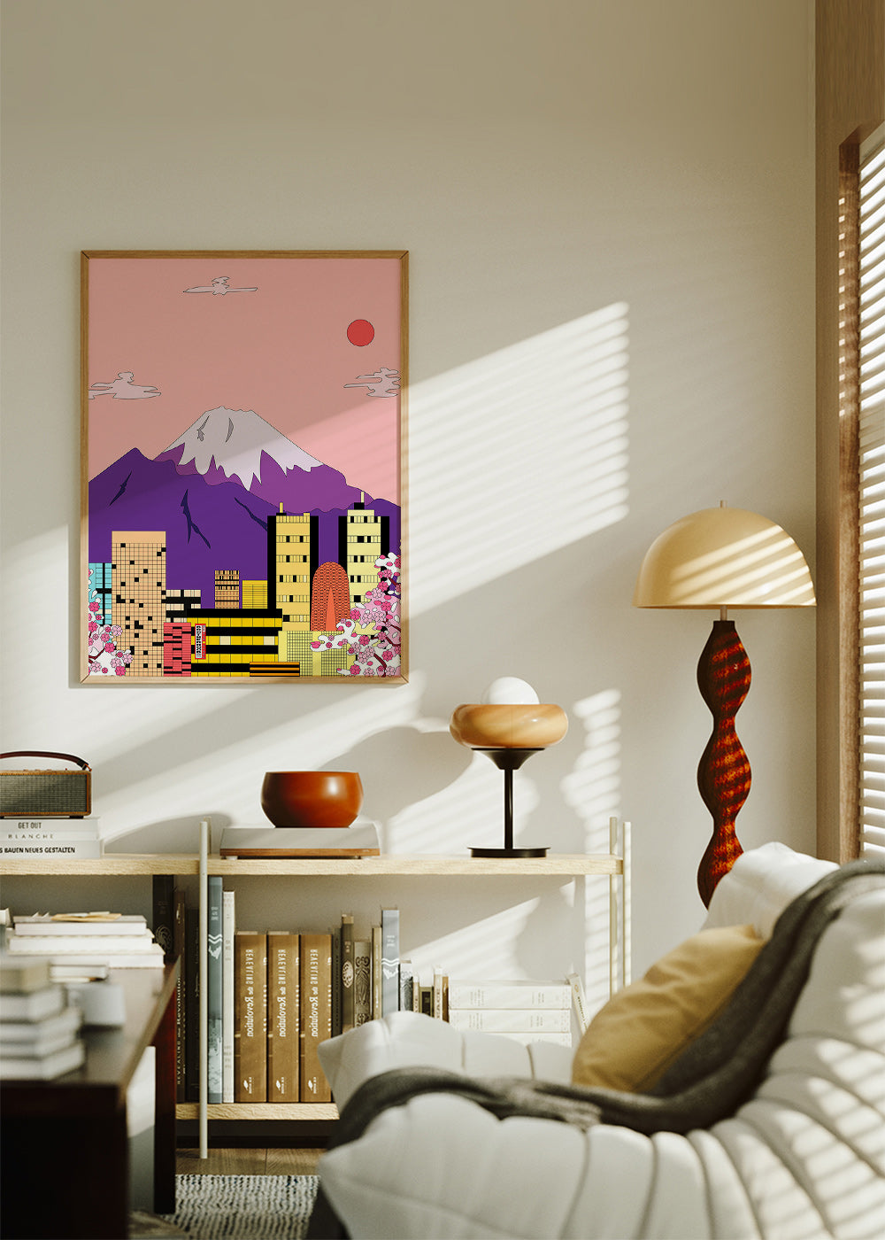 Stadstavla Tokyo med Fuji och körsbärsblom – Product2