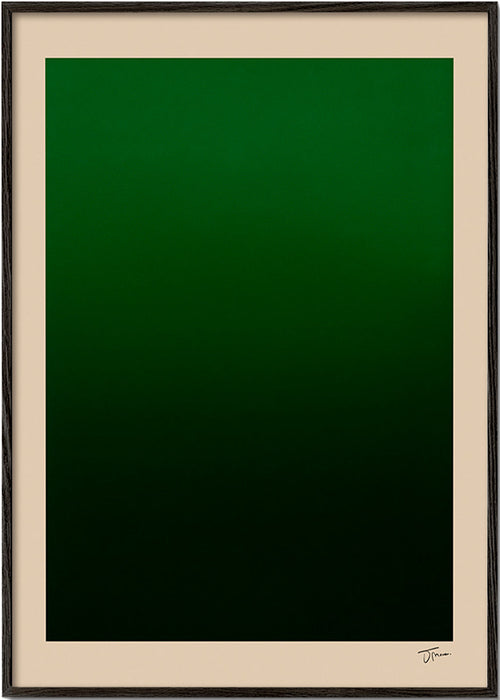 Abstrakt grönt gradientverk – Black Frame