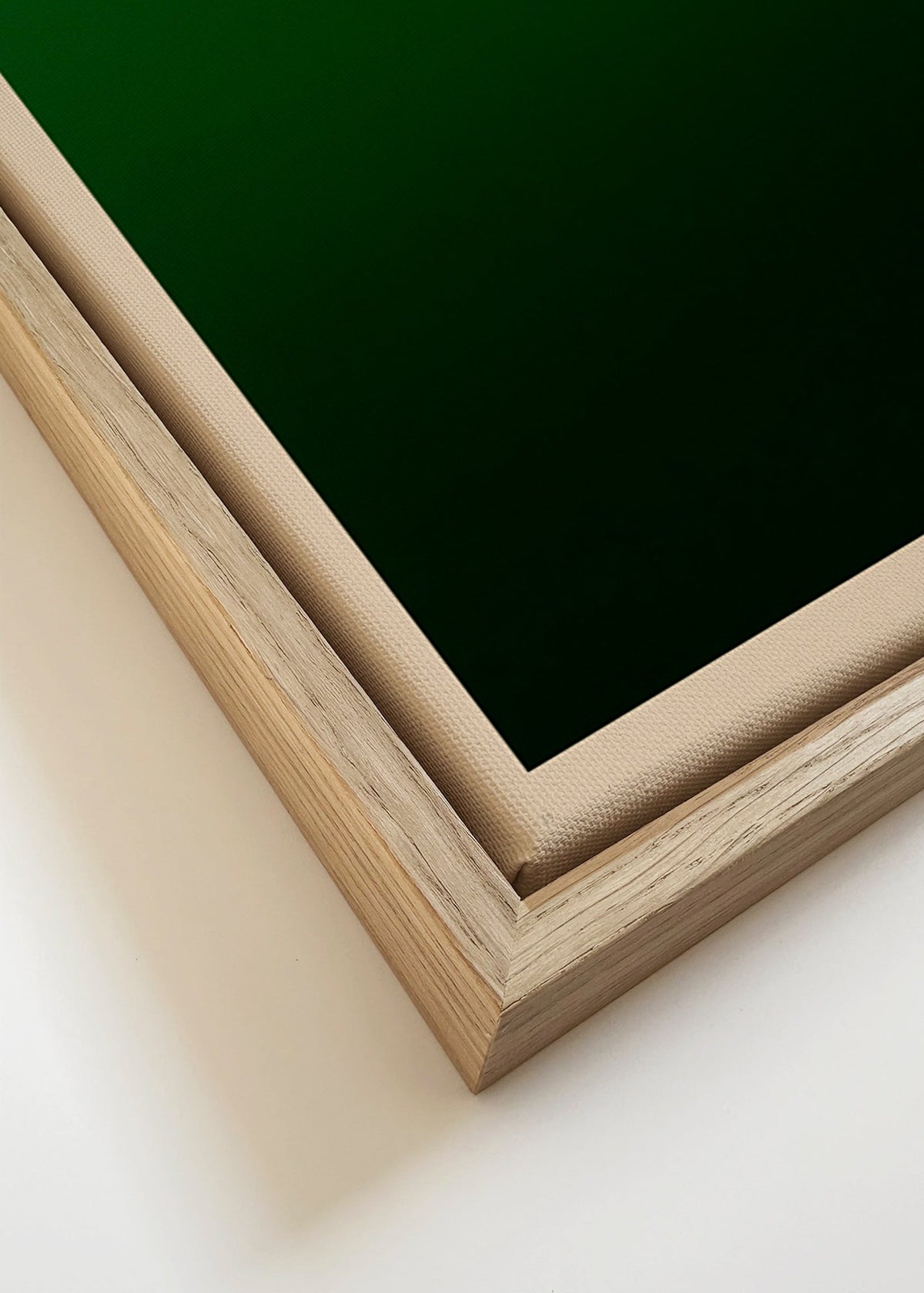 Abstrakt grönt gradientverk – Canvas detail