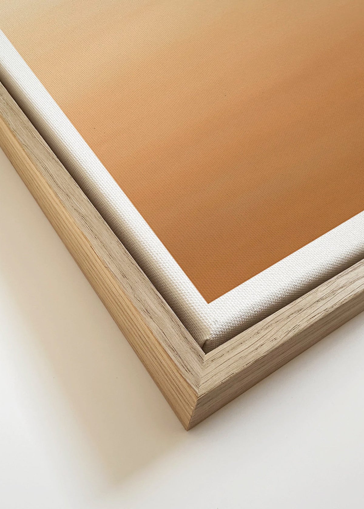 Ökengradient landskapskonst minimal – Canvas detail