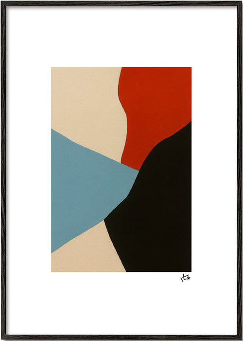Abstrakt konst lagerformer vertikal – Black Frame