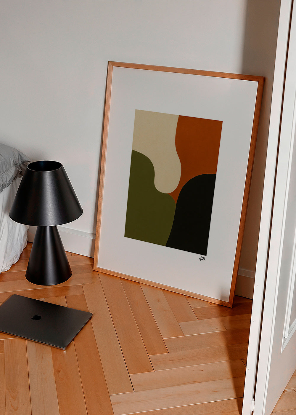 Minimalistisk affisch med olivformer – Product3