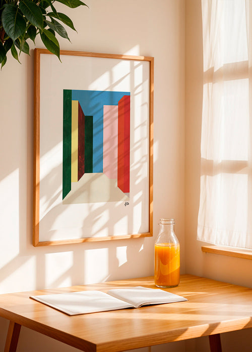 Geometrisk tavla: vertikal färgpassage – Product1