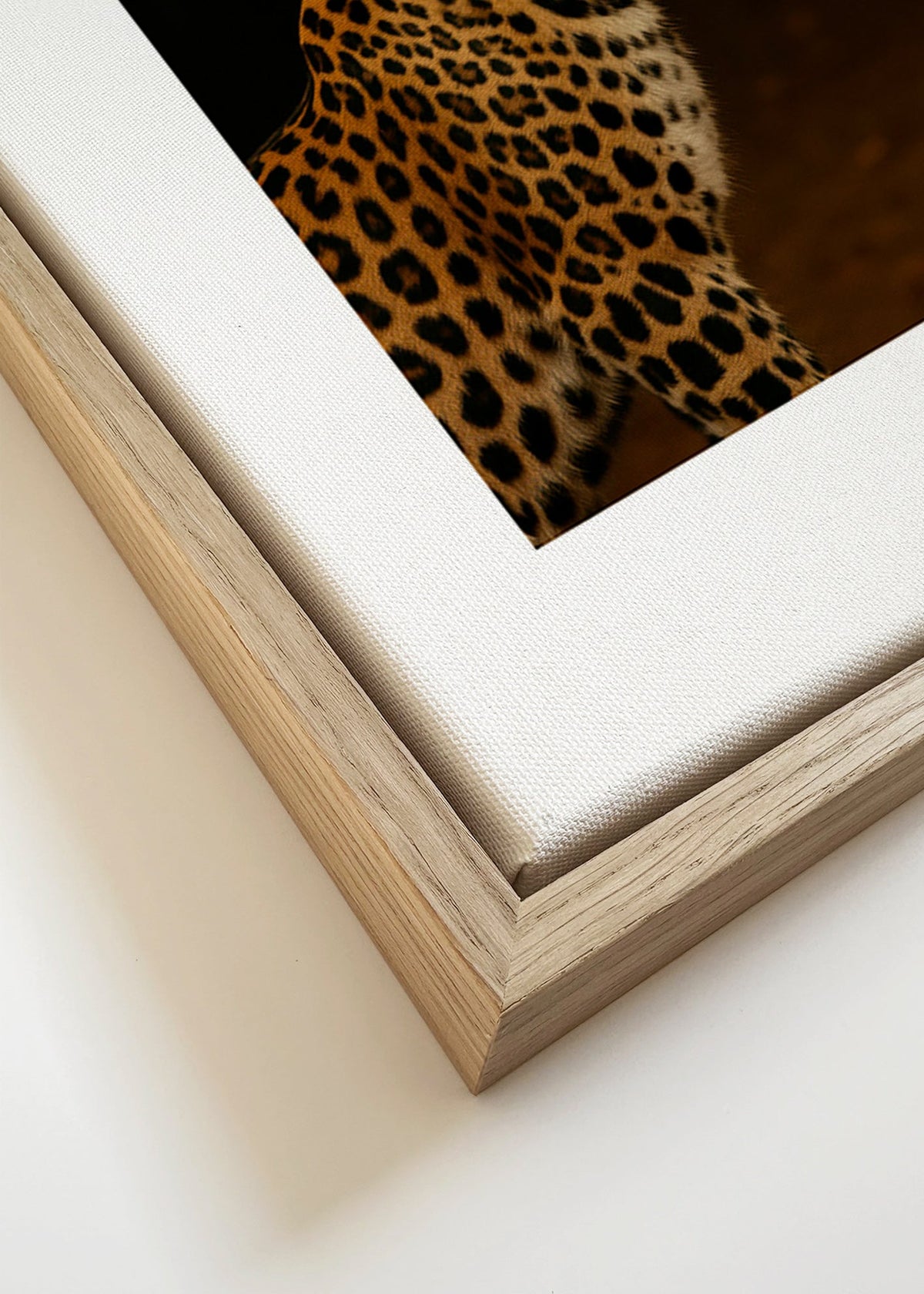 Konstverk leopard profil – Canvas detail
