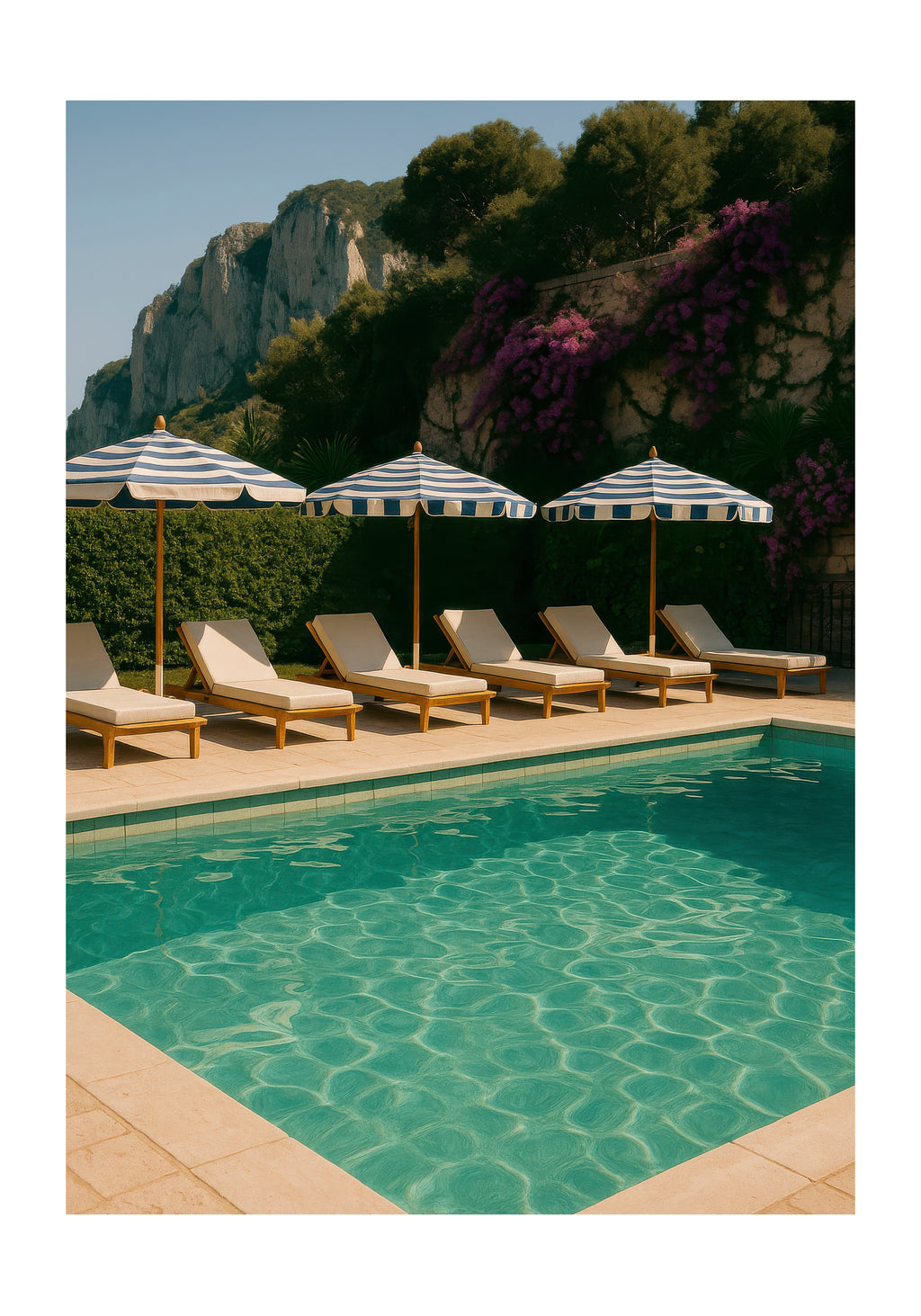 Capri Pool - Unframed art print