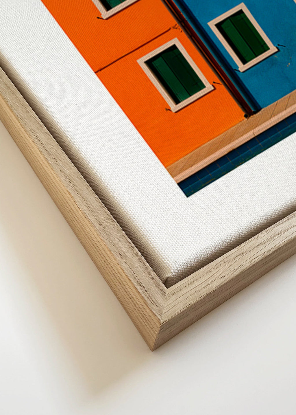 Kökskonst: färgglada fasader i rad – Canvas detail