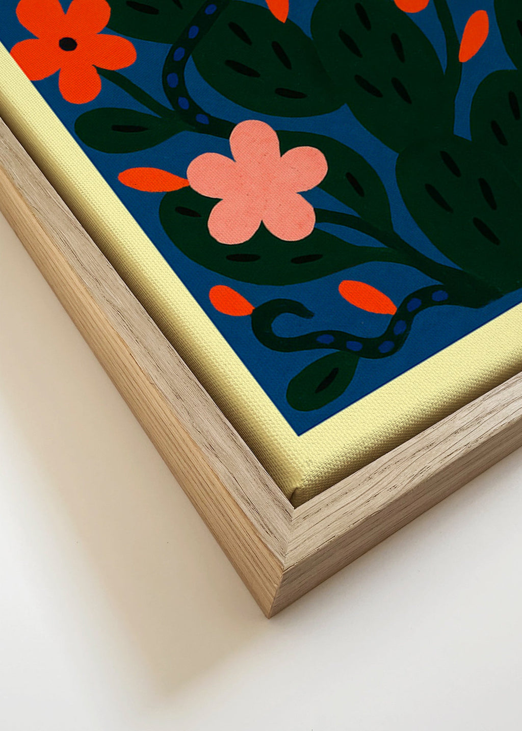 Botanisk poster Midnattsblommor – Canvas detail