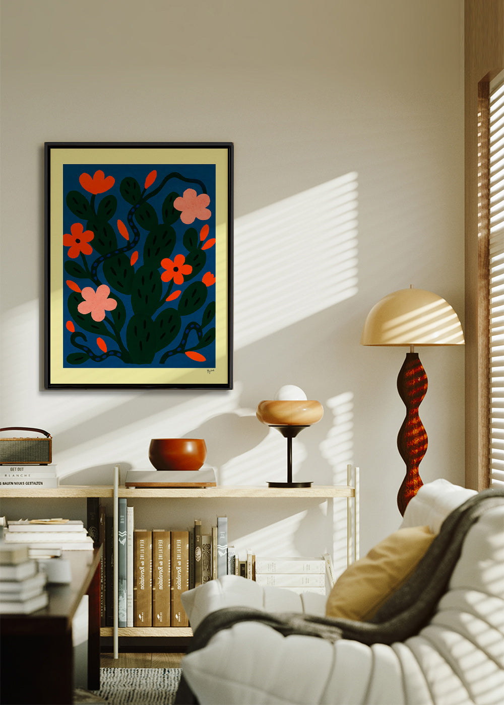 Botanisk poster Midnattsblommor – Canvas1