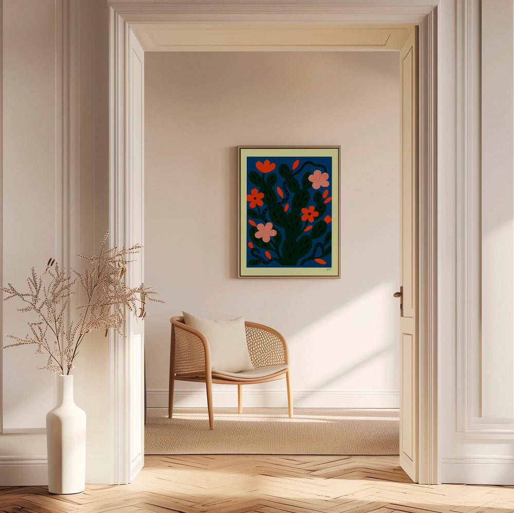 Botanisk poster Midnattsblommor – Canvas2