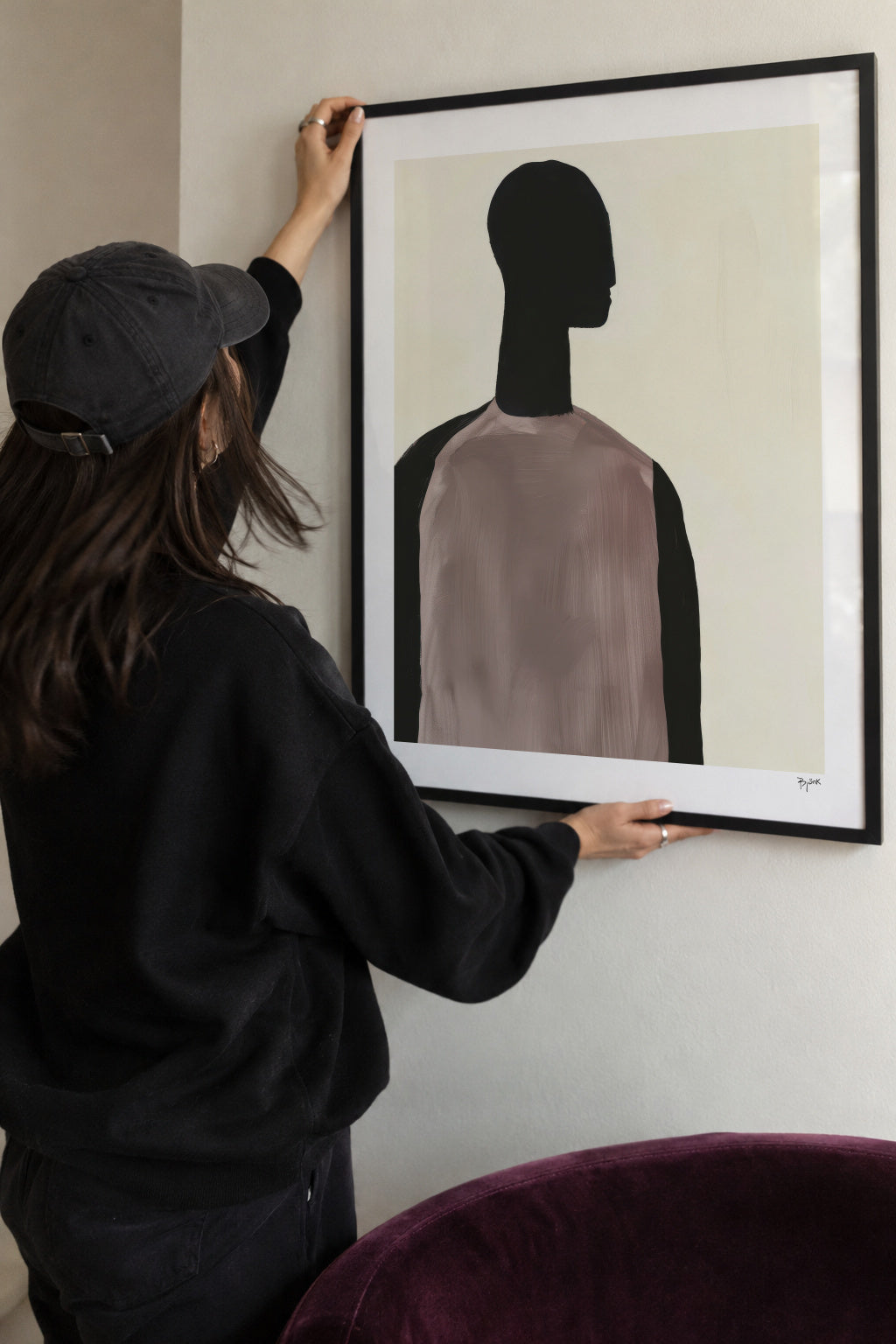 Shadow Portrait - Framed poster detail