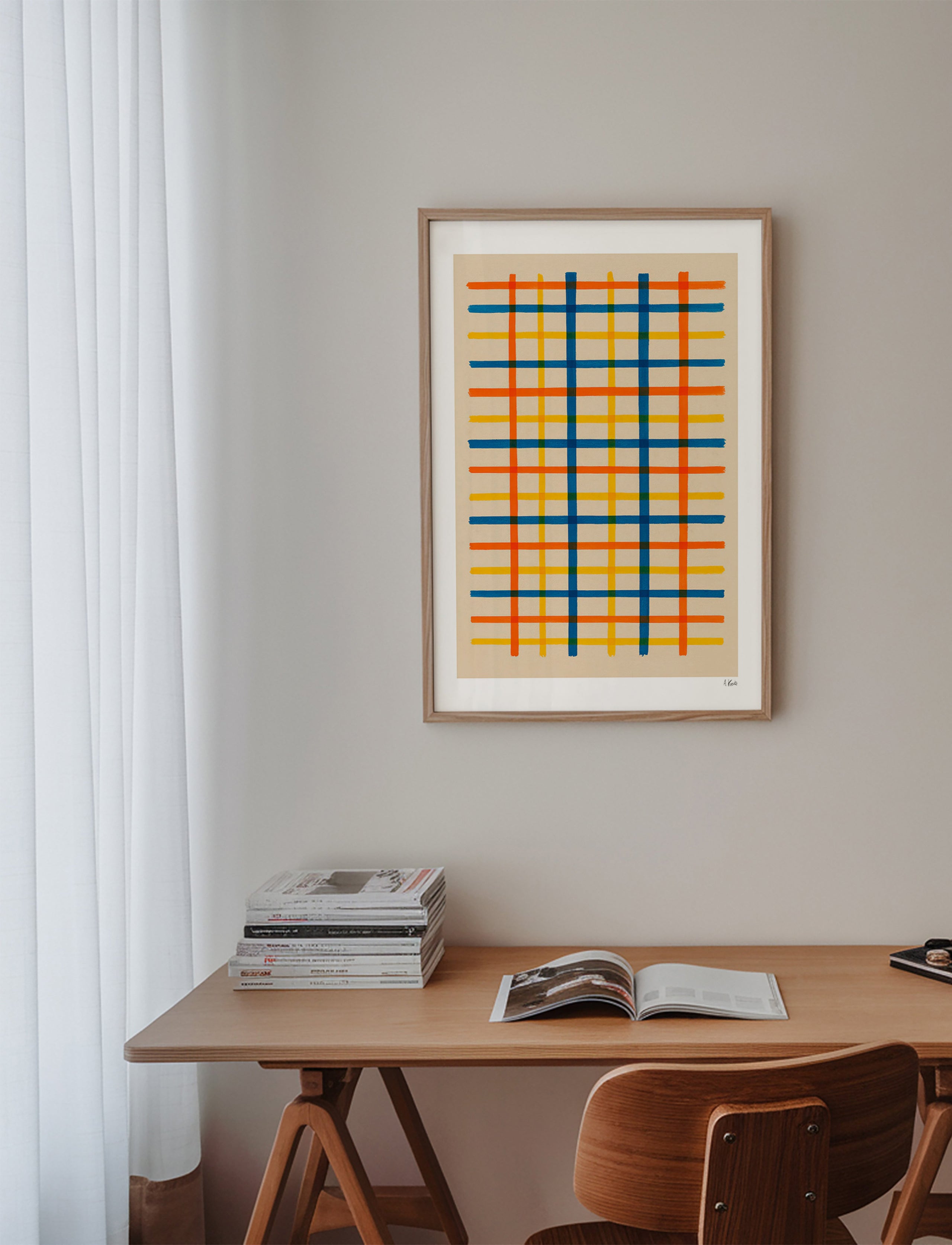 Geometrisk tavla färgrutnät – Product1