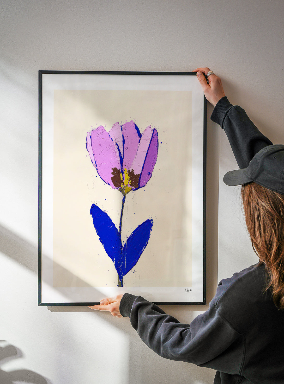 Violet Stem - Framed poster detail